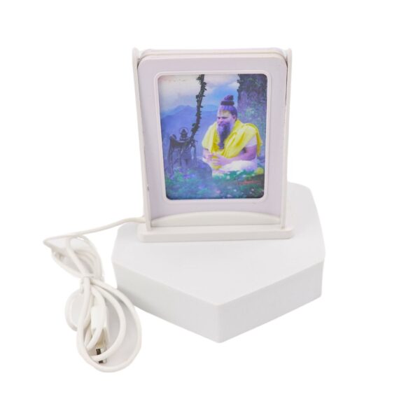 Two Sided Light Lamp With Pictures of Premanand Maharaj Ji (PC: 301) - Image 5