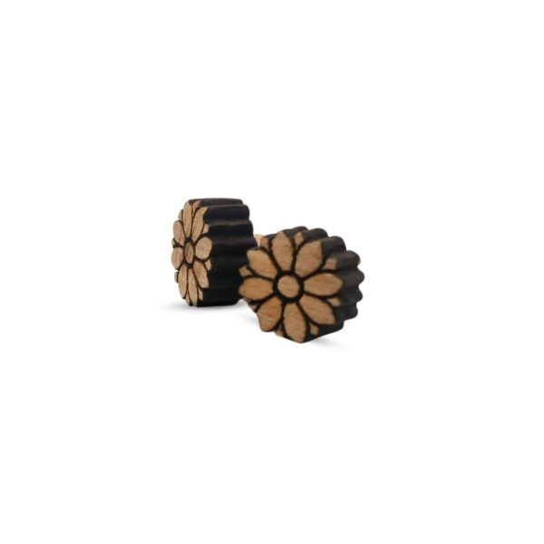 Tulsi Flower Shape Eartops (PC : 408) - Image 2