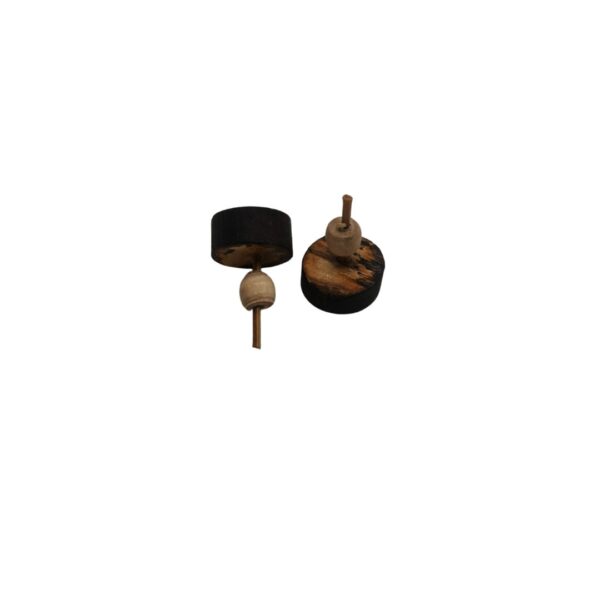 Radha Naam Round Tulsi Eartops (PC : 414) - Image 3
