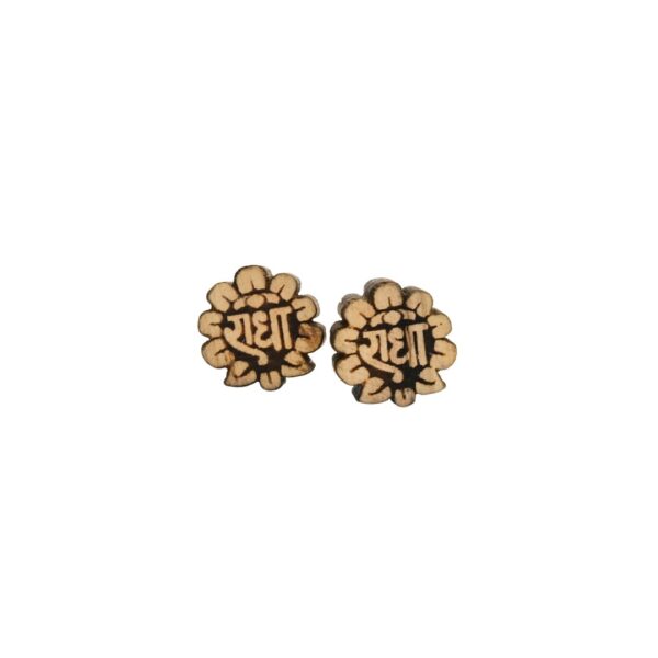Radha Nam Designer Flower Shape Eartops (PC : 415) - Image 4