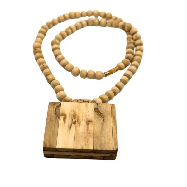 Shri Radha Naam Tulsi Locket Bhaktmal Kanthi Mala Length 55cm (PC: 127) - Image 3
