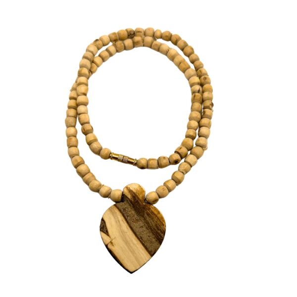 Shri Krishan Naam Paan Shape Tulsi Locket Kanthi Mala Length 45cm (PC: 130) - Image 5