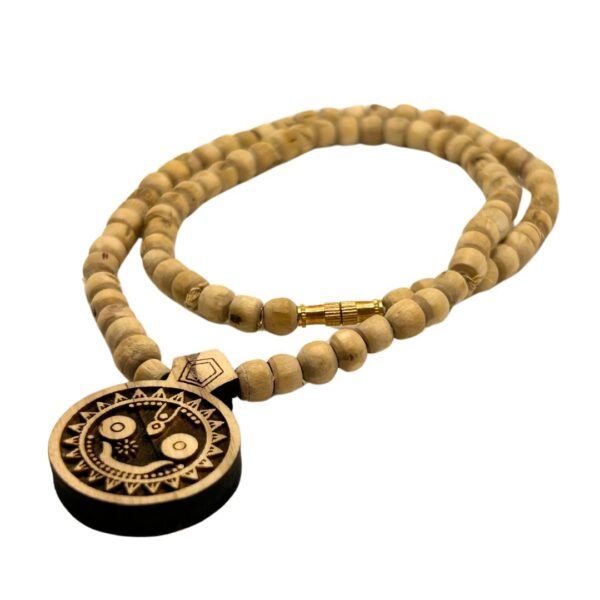 Shri Jagannath Ji Tulsi Locket Kanthi Mala Length 48cm (PC: 131) - Image 2