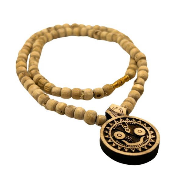 Shri Jagannath Ji Tulsi Locket Kanthi Mala Length 48cm (PC: 131) - Image 3