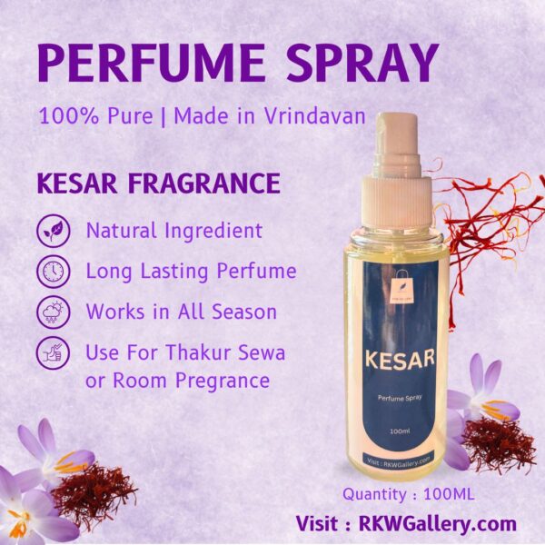 Kesar Perfume Spray For Thakur Sewa 100ml (PC : 512) - Image 2