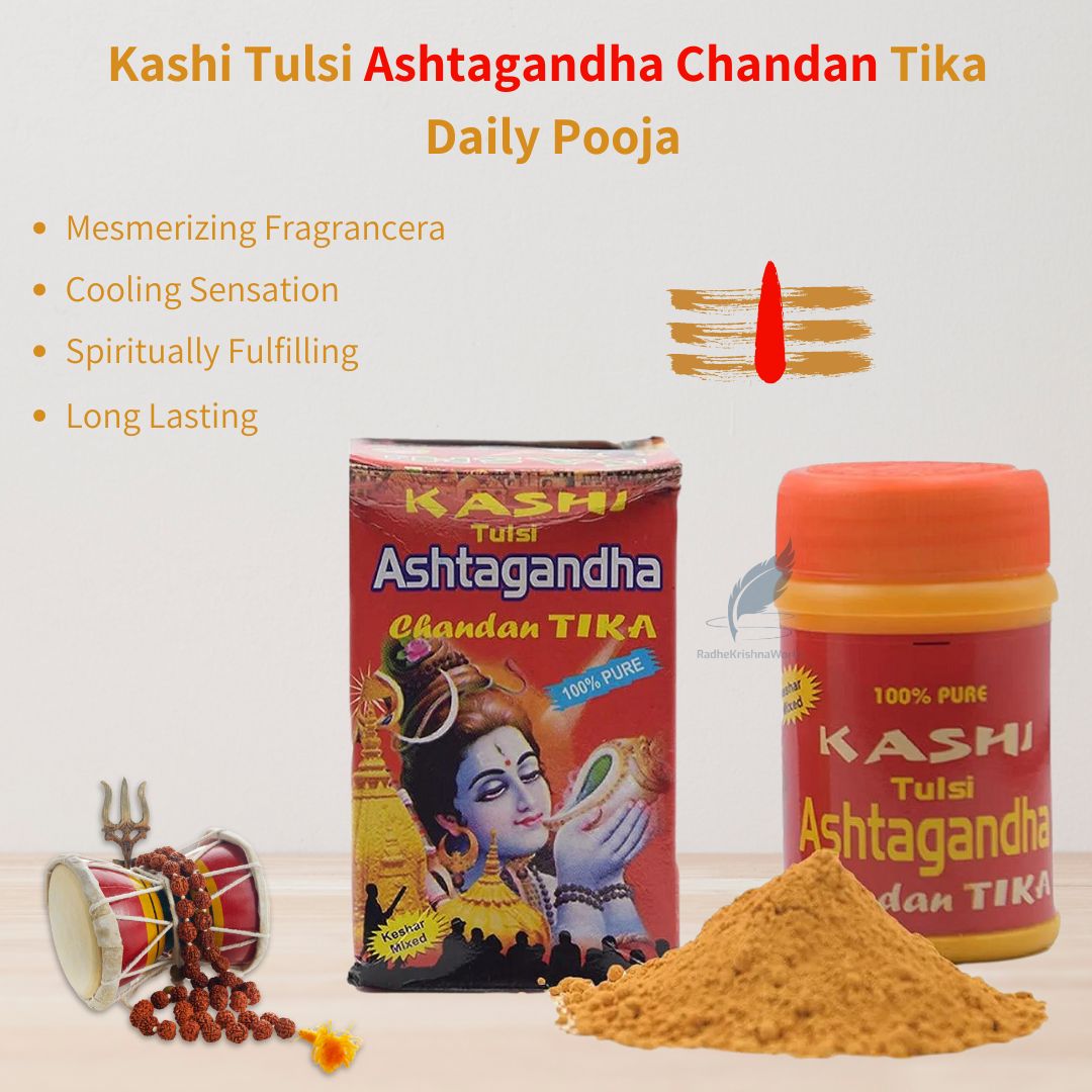 Kashi Ashtagandh Chandan Tilak Powder – 125g Sacred Fragrance for Puja & Tilak