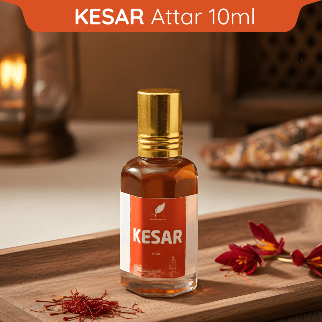 Kesar Fragrance Attar for Thakur Sewa – Winter Season Special from Vrindavan (12ml)