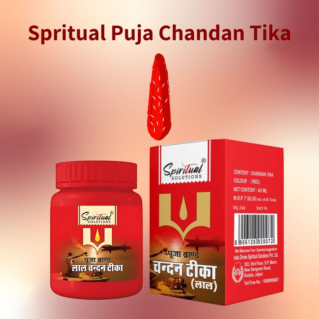 Dharmik Pooja Chandan Tikka – Red Geela Tilak