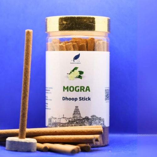 Mogra Dhoop Stick Made in Vrindavan – Natural Rose Fragrance 150g | RadheKrishnaWorld