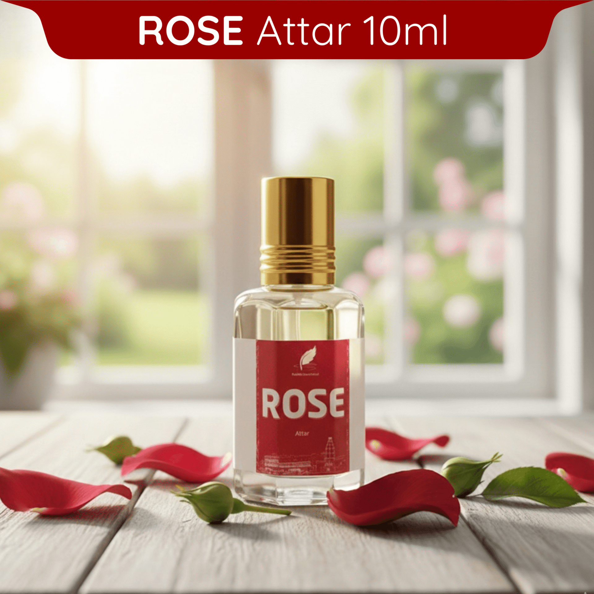 Rose Fragrance Attar for Thakur Sewa – All Season Suitable from Vrindavan (10ml)