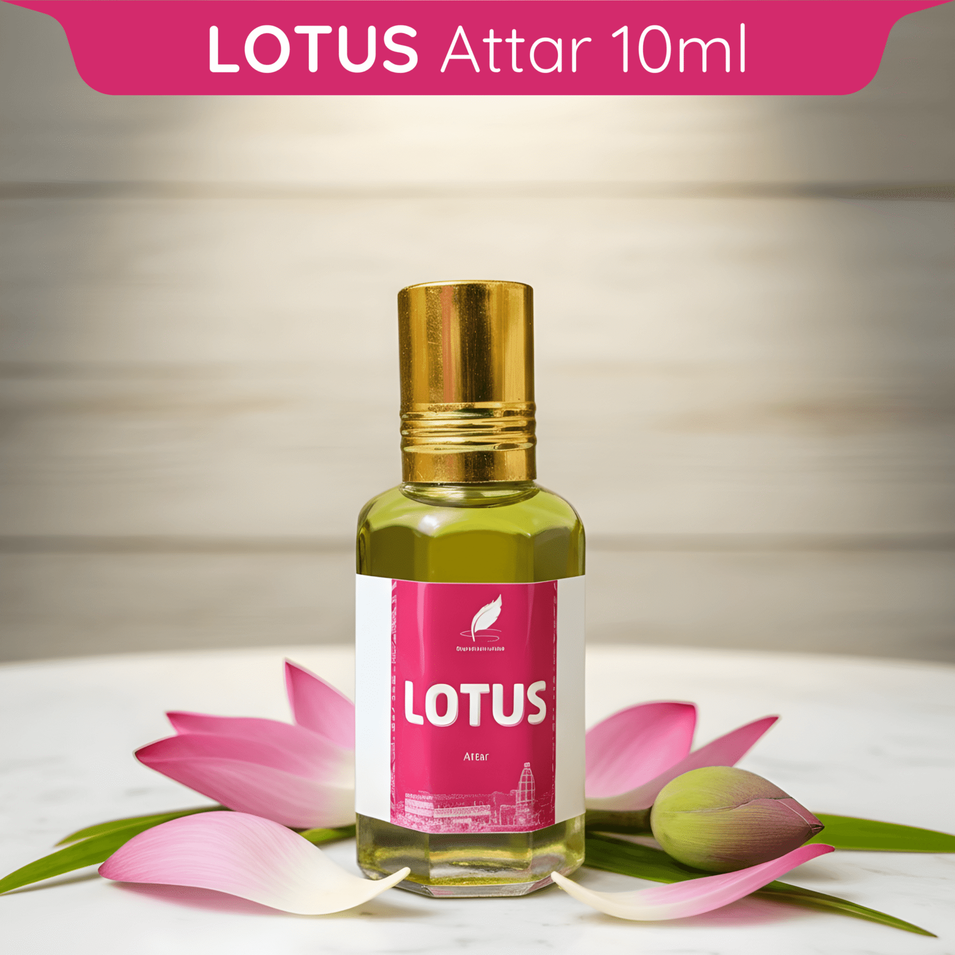 Lotus Fragrance Attar for Thakur Sewa – Winter Season Special from Vrindavan (10ml)