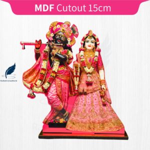 Shri RadhaKrishna Standing MDF Cutouts