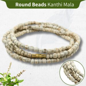 Gol Dana Round Beads Pure Tulsi Kanthi Mala