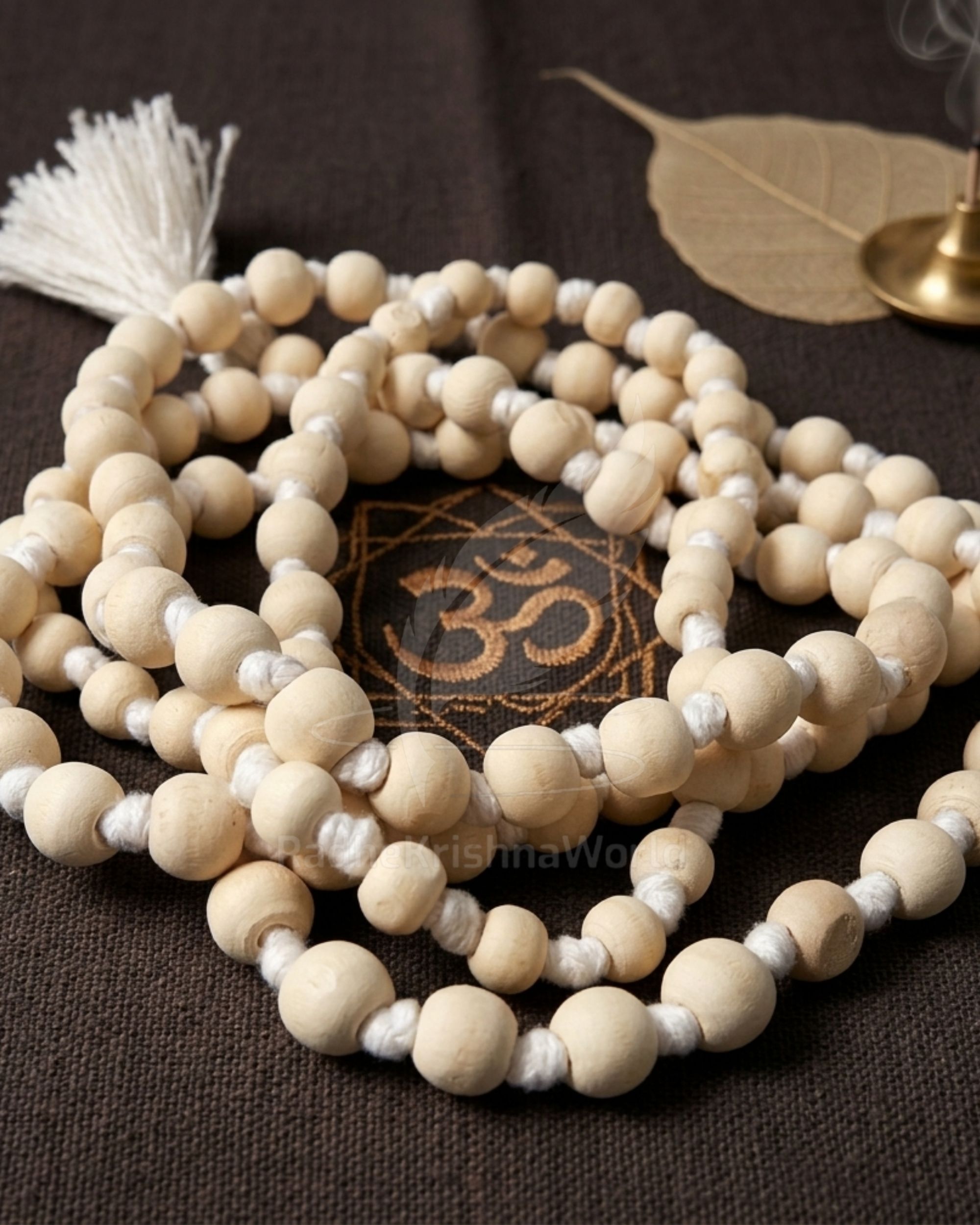 Neem Jaap Mala for Beginners – 108 Beads | Natural Healing Wood Beads for Daily Mantra Chanting
