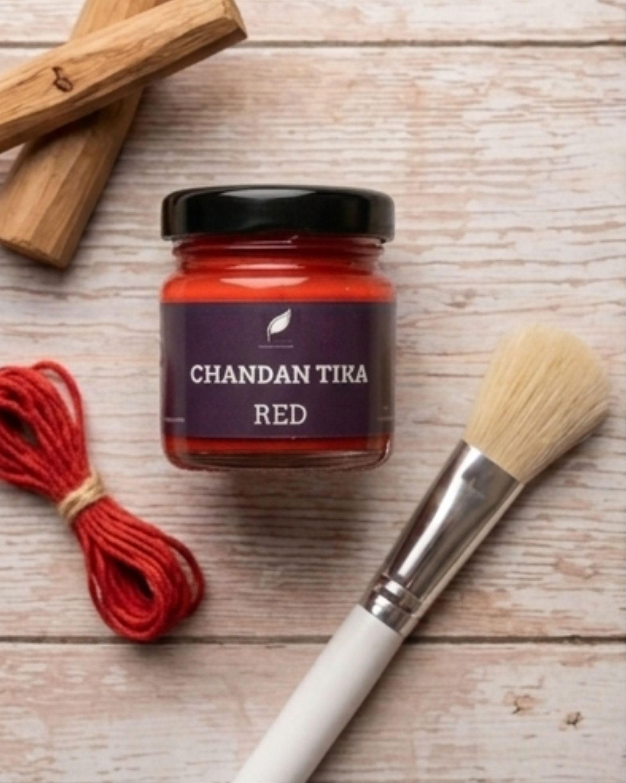 Red Chandan Tika Liquid Kesar Yukt (30g) | Premium Saffron Blended Red Tilak - Image 3