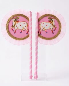 Hand Made Fan Pair for Thakur Ji Sewa