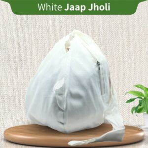 White Cotton Premium Quality Japa Bag