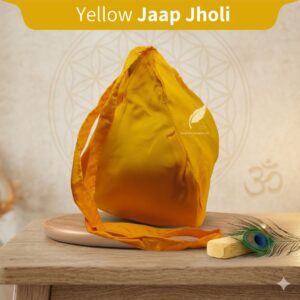 Yellow Plain Color Cotton Premium Quality Japa Bag