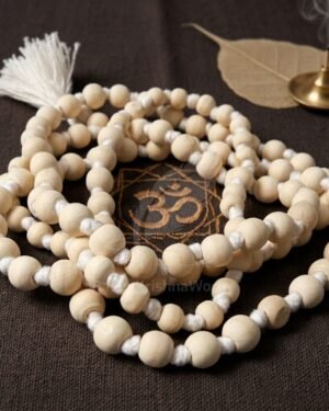 Neem Jaap Mala for Beginners – 108 Beads | Natural Healing Wood Beads for Daily Mantra Chanting