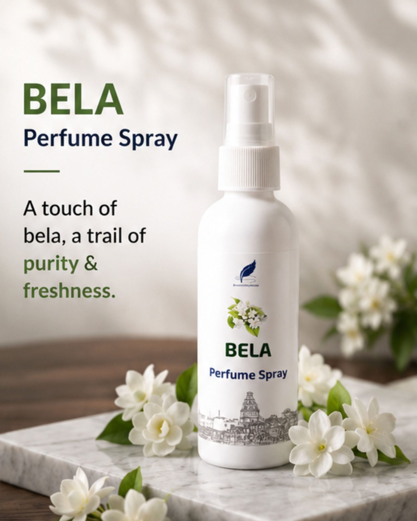Bela Perfume Spray (100ml) | Long Lasting Arabian Jasmine Fragrance