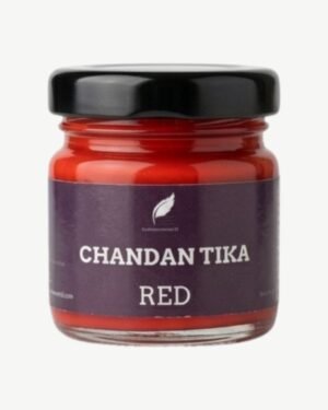 Red Chandan Tika Liquid Kesar Yukt (30g) | Premium Saffron Blended Red Tilak