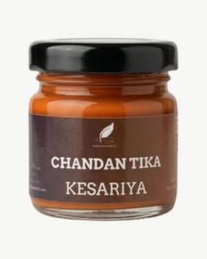 Kesariya Gopi Chandan Tika Liquid Kesar Yukt (30g) | Premium Saffron Orange Tilak