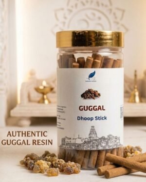 Guggal Dhoop Stick Made in Vrindavan – Natural Guggal Fragrance 150g | RadheKrishnaWorld
