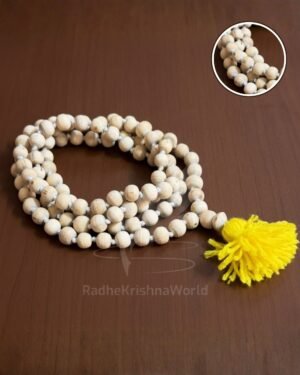Ganth Wali Original Tulsi Jaap Mala (108 Beads) | 10mm Premium Finishing | Hand-Knotted Sacred Basil Beads