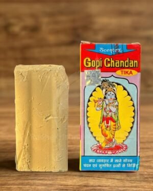 Gopi Chandan Yellow Tilak (Pack of 2) | Original Vrindavan Tika for Daily Puja