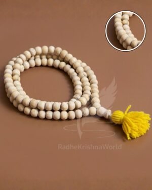 Bina Ganth Wali Original Tulsi Jaap Mala (108 Beads) | 10mm Premium Finishing | Smooth Flow Sacred Basil Beads
