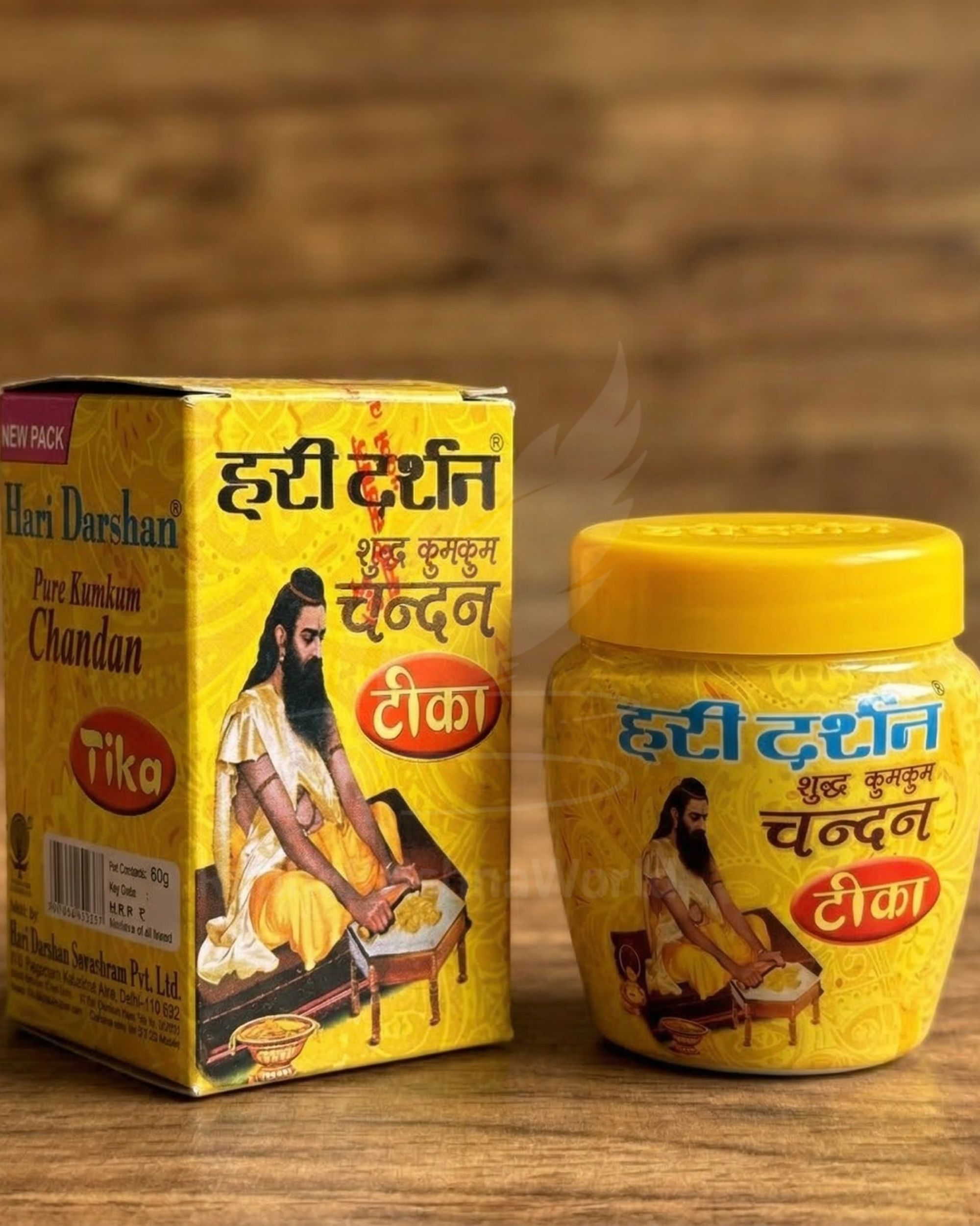 Hari Darshan Geela Kumkum Chandan Tika | Premium Wet Paste for Daily Tilak
