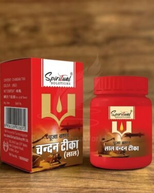 Dharmik Pooja Chandan Tikka | Premium Red Geela Tilak (Wet Paste) for Daily Rituals