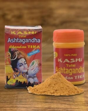 Kashi Ashtagandh Chandan Tilak Powder (125g) | Sacred 8-Herb Fragrance for Puja