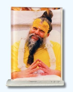 Shri Premanand Ji Acrylic Car Dashboard Photo Stand – 9×6 cm