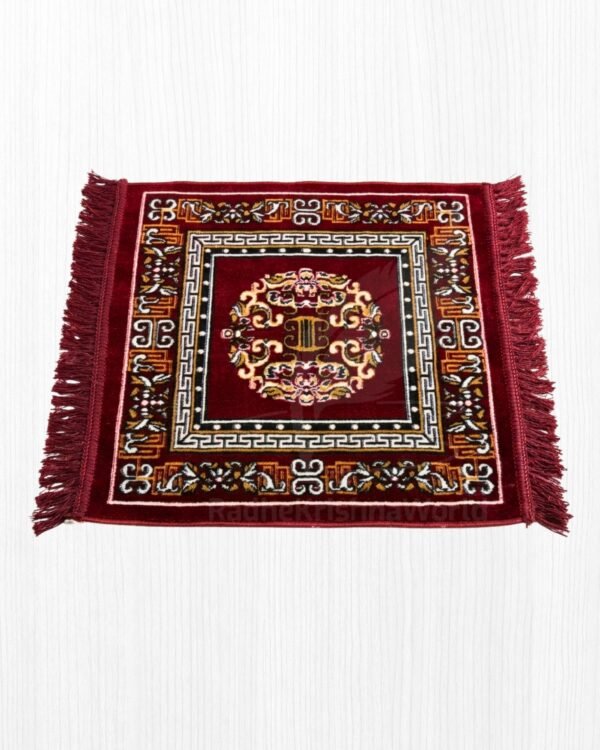 Premium Chanting Aasan (18x18 Inch) | Comfortable Square Sitting Mat for Japa & Meditation
