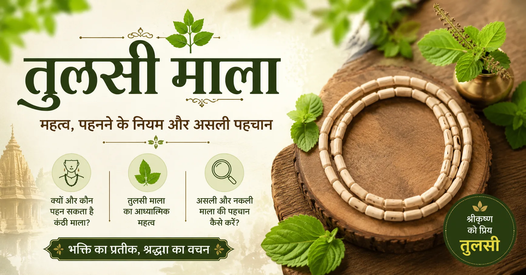 तुलसी कंठी माला का महत्व