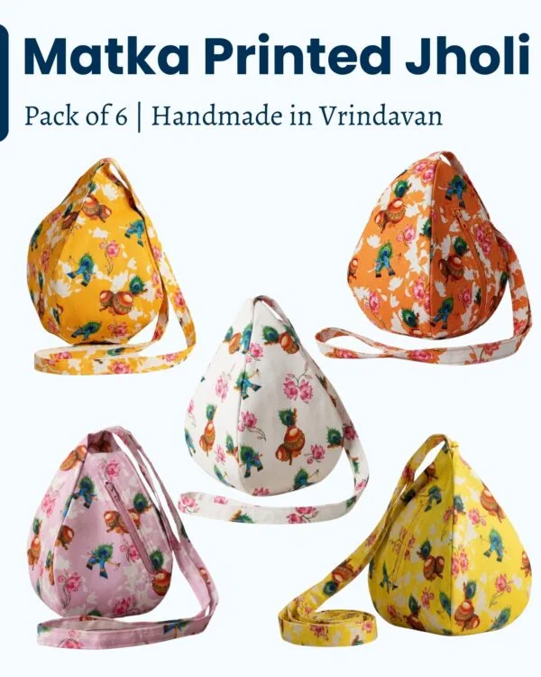 Premium Cotton Matka Print Japa Jholi Pack of 5